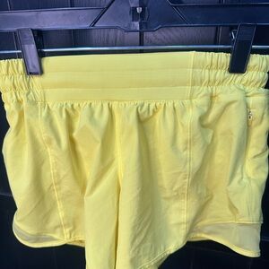 Bright Yellow Lululemon Shorts